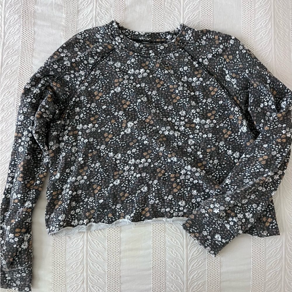 O’Neill Floral Cropped Sweatshirt